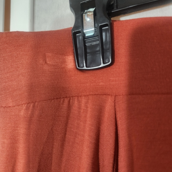 NWT Torrid Orange Super Soft Button Up Skirt Mini Pockets Plus Size: 0X (12) - Picture 6 of 7